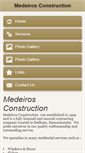 Mobile Screenshot of medeirosconstruction.com